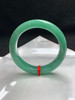 612813，55圈口，满绿正圈平安镯，蓝绿色，满色底，底子细腻有水 商品缩略图3