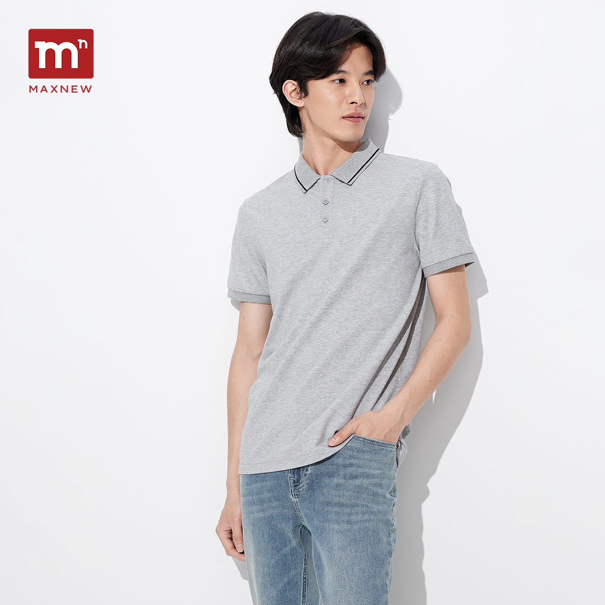 【POLO】 撞色领短袖POLO 1P2111102