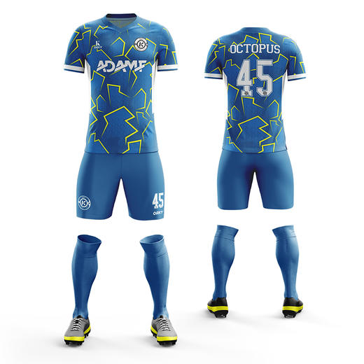 ORKY沃恺足球服套装男成人运动训练服短袖球衣定制长袖队服比赛服 商品图6