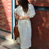 【白开水系列 】馥迦白开水纯棉连衣裙  ，知性气质 纯白  S-2XL可选 商品缩略图4