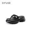 Dfuse迪芙斯2025夏季新款百搭休闲凉拖花钻扣厚底百搭人字拖鞋女鞋DFD2110111 商品缩略图6