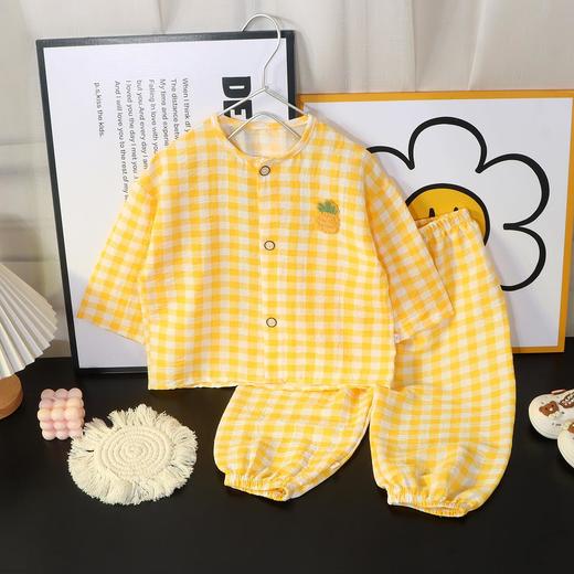 39.9元任选二件 男女童云朵棉家居服套装夏季开衫卡通儿童睡衣上衣裤子春秋两件套 商品图3