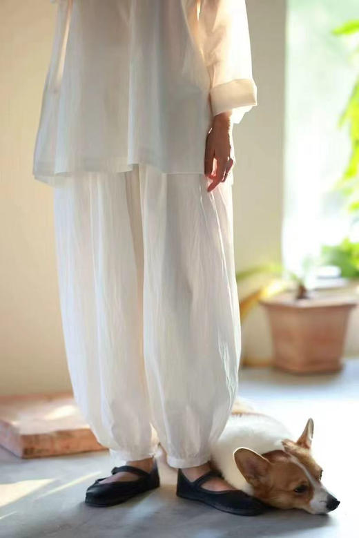 黄阿福｜匹马棉白色衬衫 商品图4