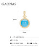 GAONAS  景泰之韵 时尚度假风金色耳环11395EG 商品缩略图3