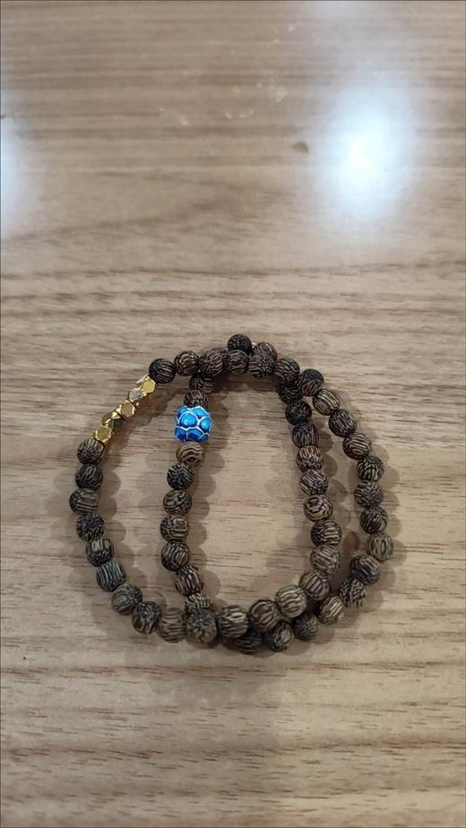 明星同款沉香手串叠戴三圈4mm串珠檀木情绪稳定手链 商品图3