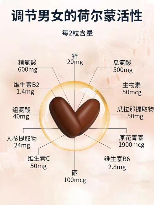 丹麦Camette凯美凯麦特 · 新升级活力肾宝片 调节成人男女荷尔蒙活性精氨酸 120粒｜品牌直发 保税 商品图1
