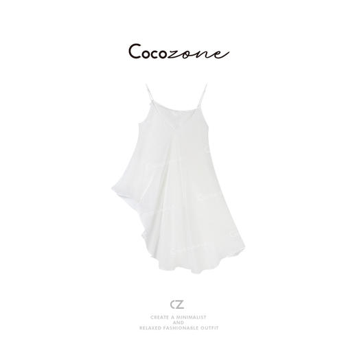 COCO ZONE 刘一一 【100苎麻】复古精致褶皱吊带背心CD1A0814 商品图4