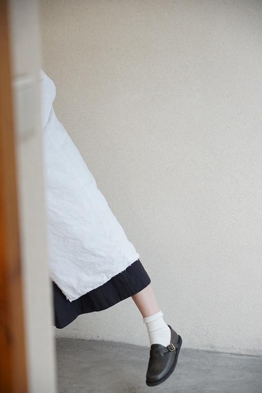 (5折) AEQUAMENTE 复古白长款外套大衣 商品图4