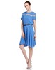 4894415288445  JOAN&DAVID 蓝色圆领素雅短袖连衣裙 商品缩略图3