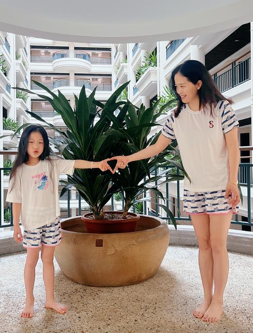 【亲子莫代尔】亲子款 SCHIESSER德国舒雅女士夏日海洋系列莫代尔短袖短裤套装31/24333H 商品图9