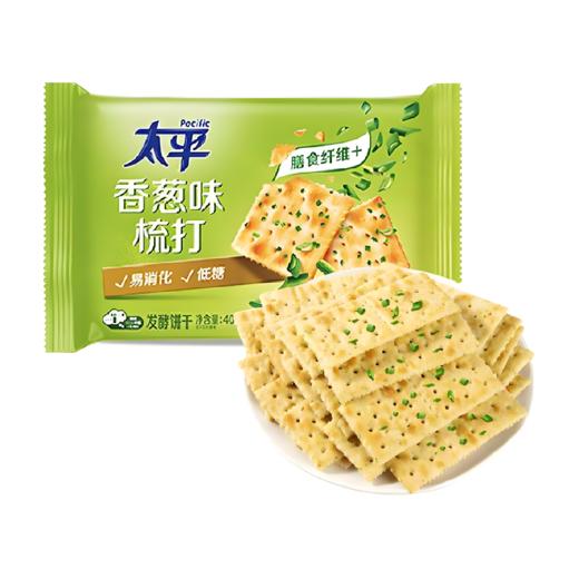 【亚欧超市】太平香葱味加钙梳打饼干 400g/袋 商品图0