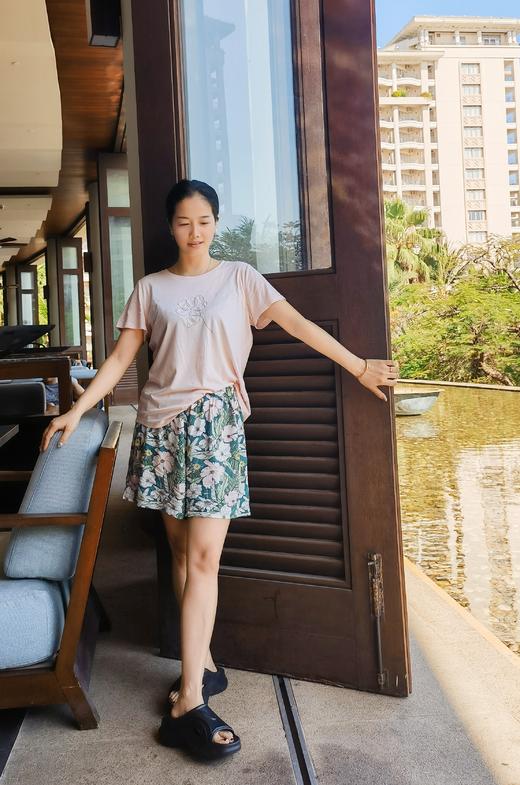 【粘纤梭织】SCHIESSER德国舒雅女士短袖短裤上衣棉莫 裤子100%粘纤套装31/24791H 商品图5