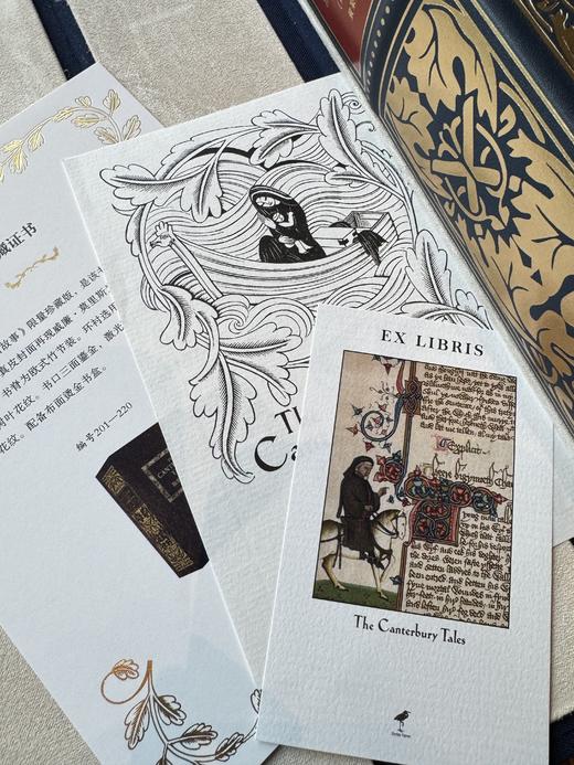 【俱乐部限定款】《坎特伯雷故事》莫里斯版，蓝色牛皮竹节装 商品图10