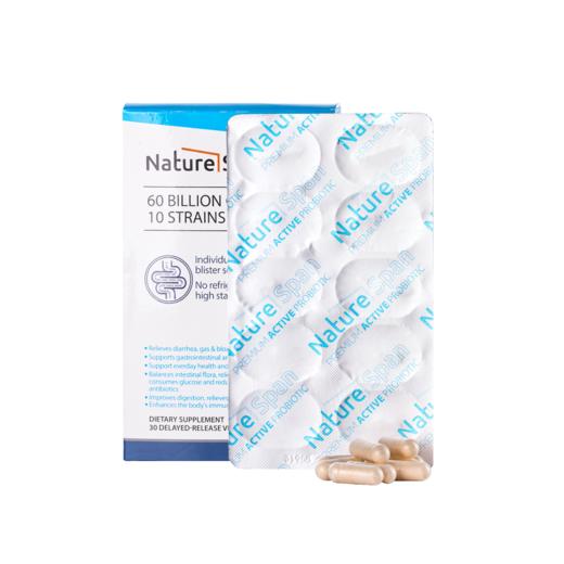 600亿活菌肠胃道10种超级复合益生菌 平衡菌群活性美国原装进口胶囊 NATURESPAN倍能适 商品图6