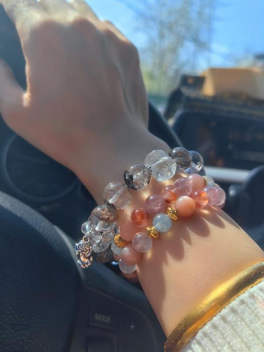 「八方来财」聚宝盆绿幽灵水晶搞事业手串 商品图6