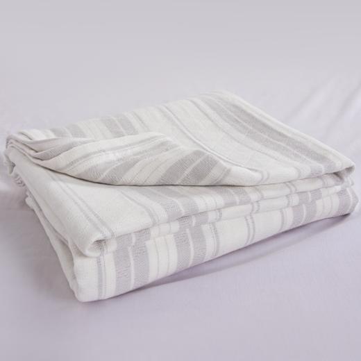 一丝浓时尚简约提花毯 全棉三层纱布盖毯 休闲沙发毯盖毯午睡毯 商品图5