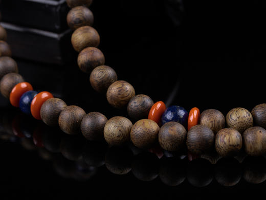 XY0227沉香+翡翠墨翠龙头挂件 商品图7