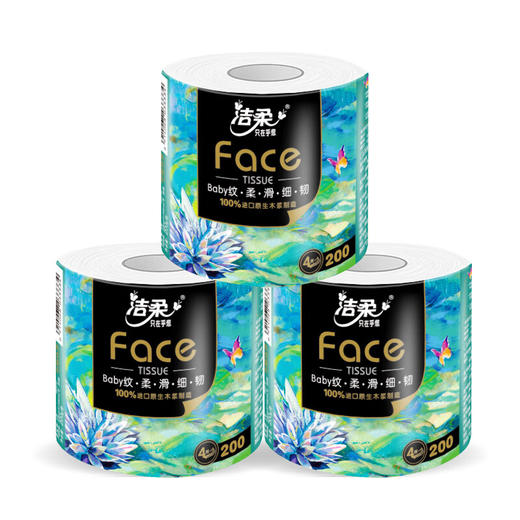洁柔卫生纸(Face油画有芯)200g4层(16卷装)BJ203-16E 商品图3