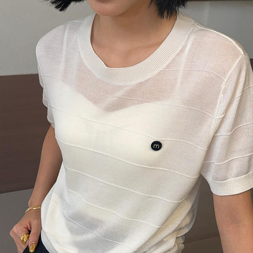 【预售7天】良木礼蚕丝短袖（7741） 商品图4