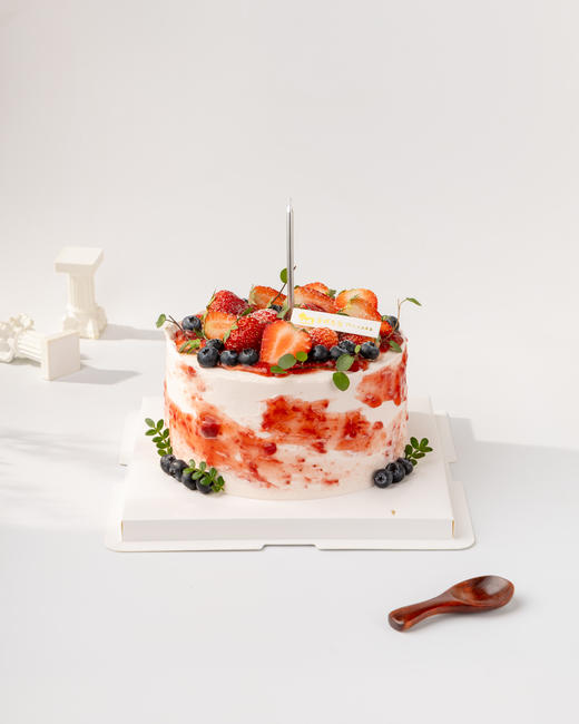 恋恋草莓水果蛋糕（百分百进口动物奶油） 商品图0