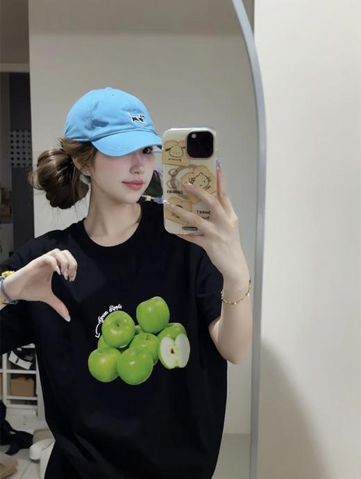 【YW】无忧购（69元/2件）韩版宽松休闲小众百搭230g纯棉水果系列短袖T恤（截单后3-5天发货) 商品图3