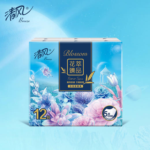 清风牌花萃手帕纸5层6张12包 商品图6