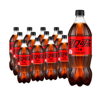 可口可乐（Coca-Cola）零度 Zero 汽水 碳酸饮料 888ml*12瓶 整箱装 商品图0
