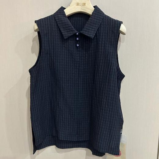 【线上专属】翻领马甲（24804997-黑） 商品图1