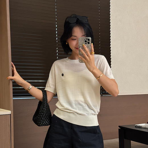 【预售7天】良木礼蚕丝短袖（7741） 商品图0