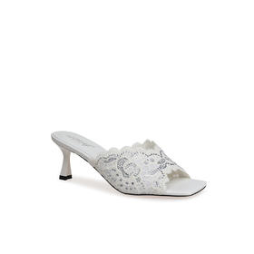 豪麟名鞋奥莱迪嘉女鞋凉拖织物DJHJA51WL029白色  原价1660元