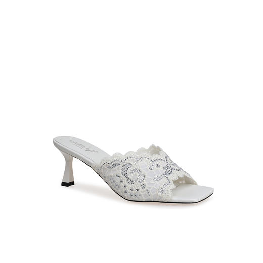 豪麟名鞋奥莱迪嘉女鞋凉拖织物DJHJA51WL029白色  原价1660元 商品图0