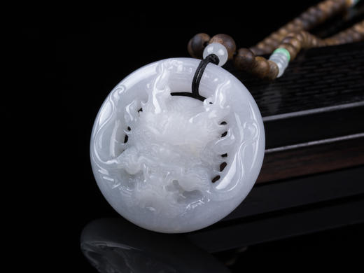 XY0184原创沉香+翡翠霸气龙头挂件 商品图1