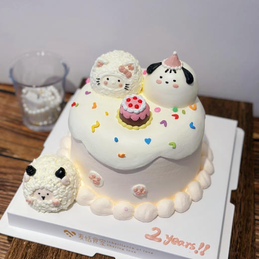 纪念日（需自提；奶油霜提前2天预定）蛋糕摆件随机 商品图0
