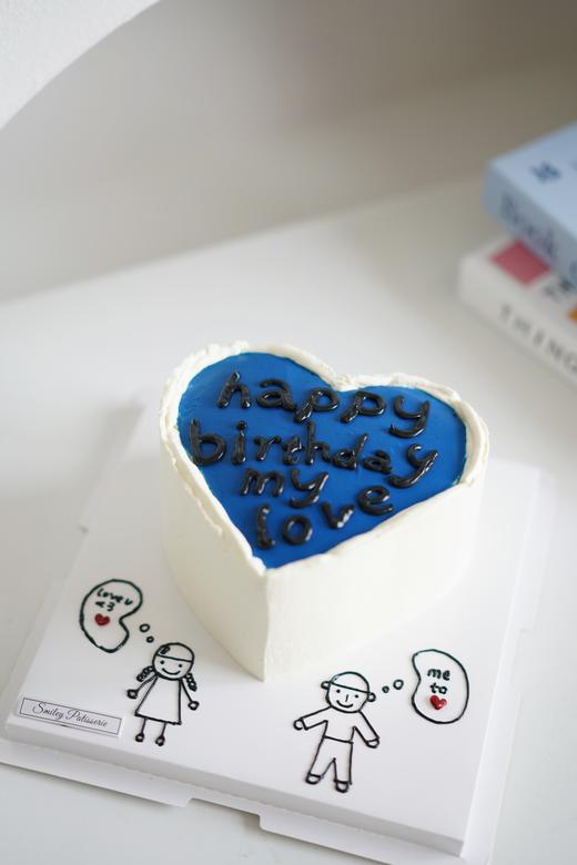 手绘奶油蛋糕 | 鲜果原味奶油 -  my love 商品图1