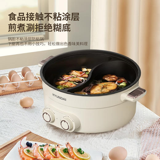 HYUNDAI韩国现代电火锅（鸳鸯电火锅）JZG-C603 商品图4