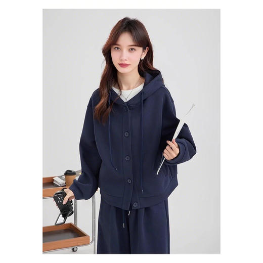 裁缝学苑AQ460高级感通勤连帽卫衣外套纸样女装宽松帽衫上衣样板图纸 商品图7