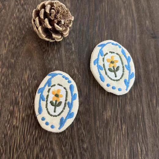 森系棉麻布艺胸针 商品图2