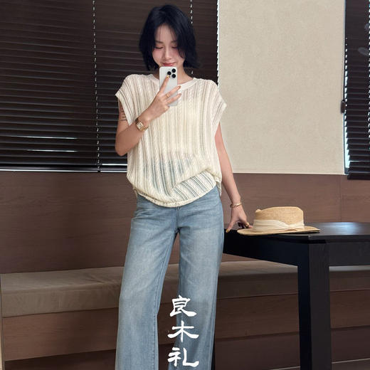 【预售7天】良木礼真丝无袖上衣（823266） 商品图2