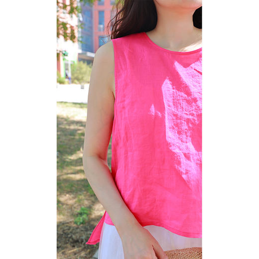 【抖音专属】新中式马甲（25704237百日红-结缘款） 商品图3