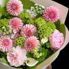 《春雾浮光》奶油桃子木绣球花束 商品缩略图1