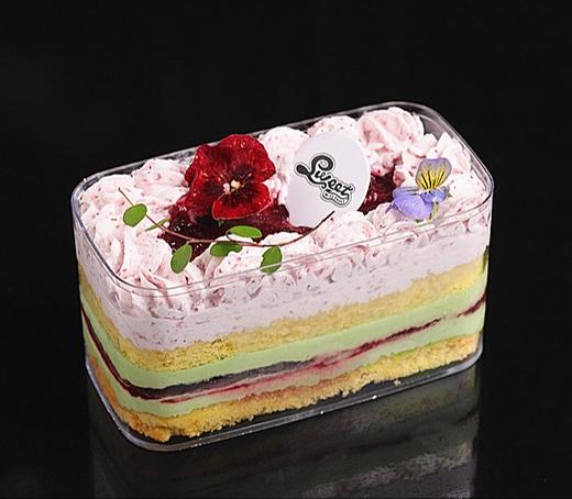 单人份：开心果杨梅动物奶油蛋糕 商品图0