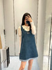 缪缪 25早春牛仔系列背心吊带裙格纹拼接（TM） 商品缩略图3