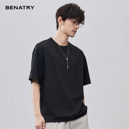 贝纳川夏季微阔版短袖T恤ECF214005 商品图3