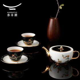 【6F】国瓷永丰源 石榴家园6头中式茶具