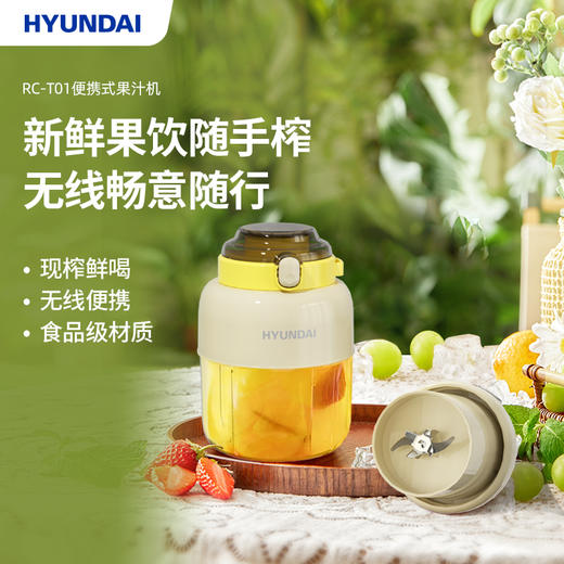 HYUNDAI韩国现代便携式果汁机 RC-T01 商品图0