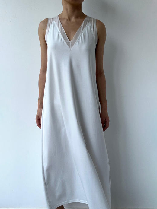 VC｜SS25010 Irene jersey dress [连衣裙  黑 / 白 ] 商品图7