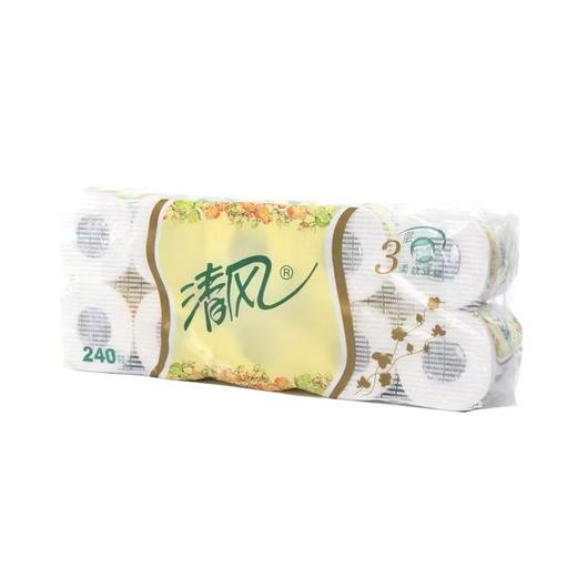 清风3层原木经典系列有芯卷纸 10卷/提 商品图2