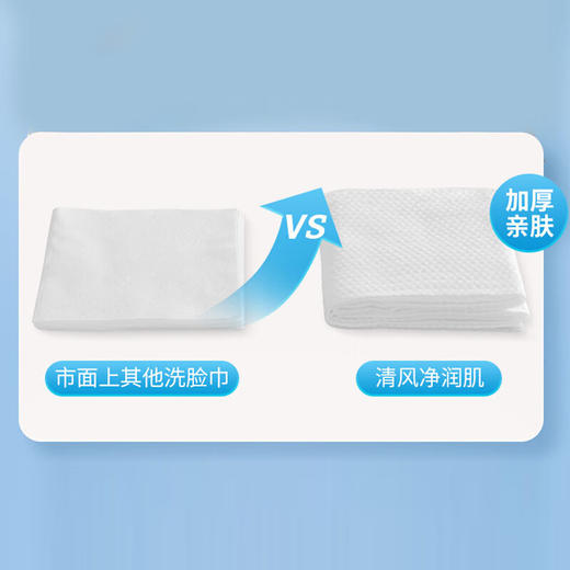 清风净润肌卷装棉柔巾80段2卷 BCB80J 商品图4