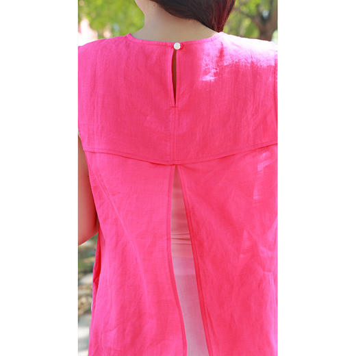 【抖音专属】新中式马甲（25704237百日红-结缘款） 商品图4