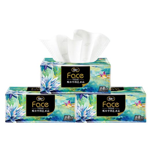 洁柔牌纸面巾(Face油画软抽)100抽4层(16包装)BR114-16E 商品图4